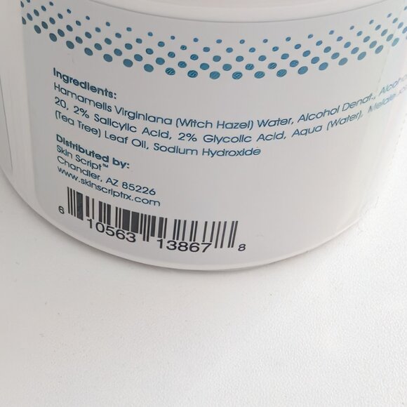 Skin Script Clarifying Toner Pads 2 oz SEALED 50 Pads - Picture 5 of 6